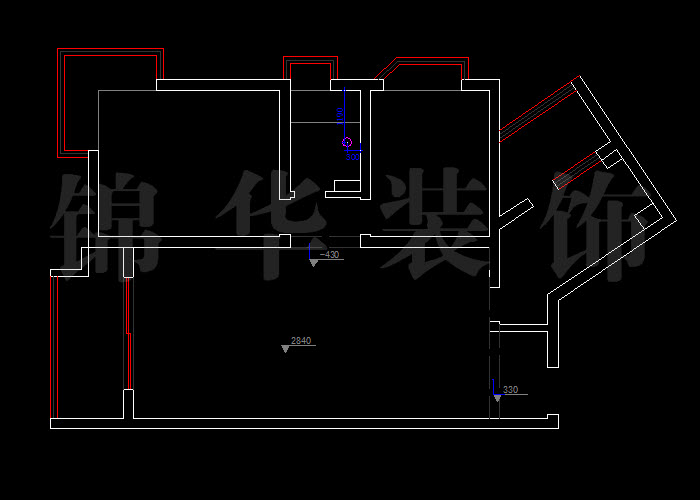 世茂濱江2棟3單元3102室 戶(hù)型